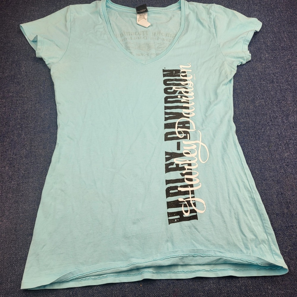 Harley Davidson Womens Graphic T-Shirt Bundle Lot of 3 XS S Biker Moto Tees - Picture 2 of 16